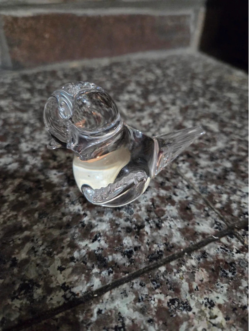 MCM Clear Bird Figurine from Sweden